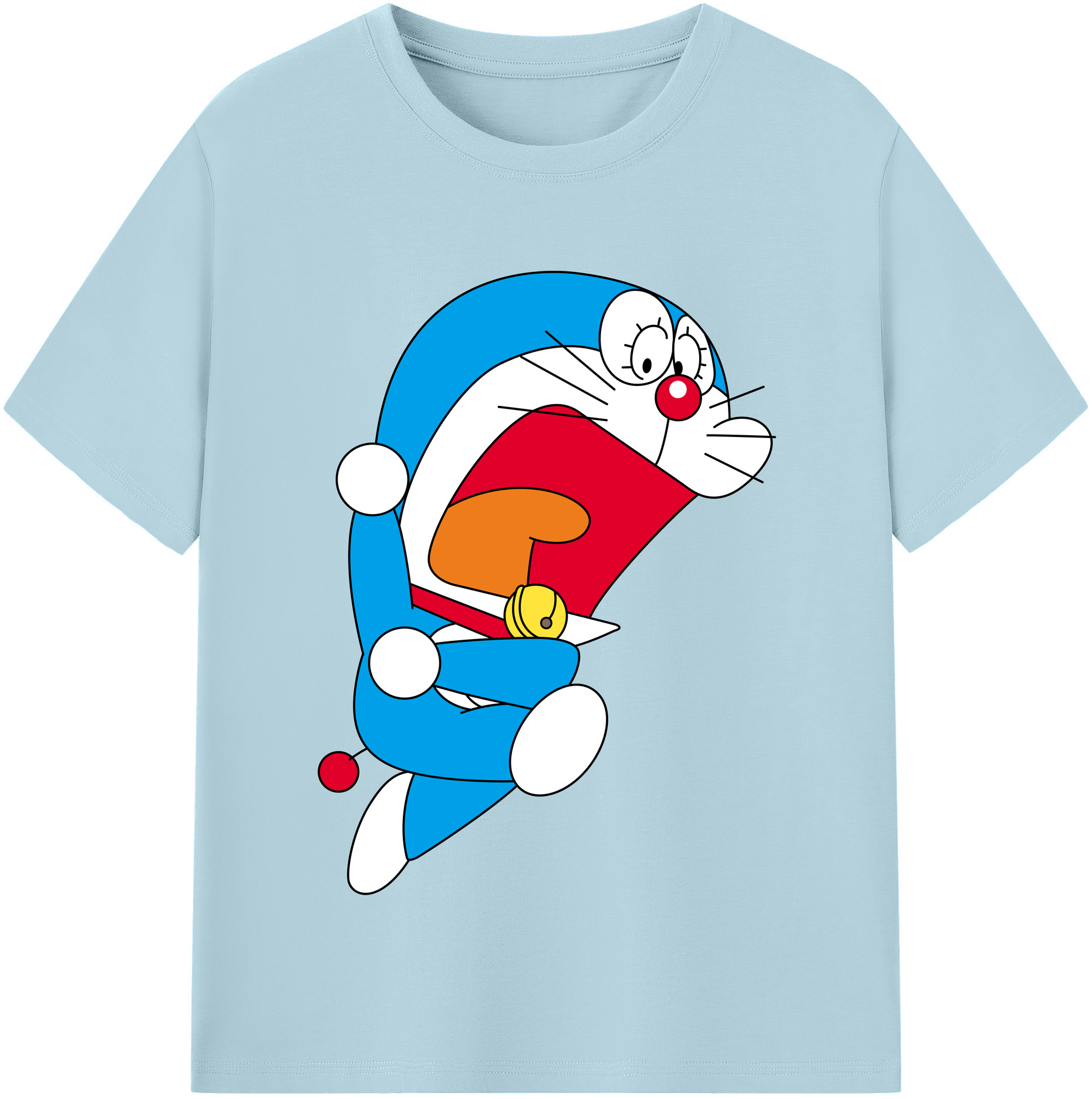 （画像用） ドラえもん Doraemon 綿100％半袖Tシャツ（フロントプリント）